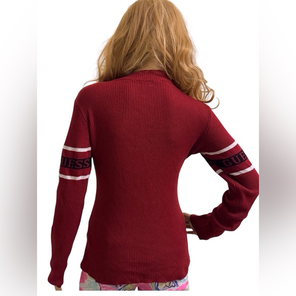 Guess Logo Zipper Sweater - Picture 2 of 5